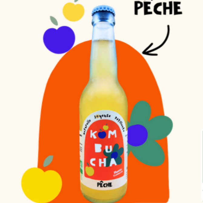 Kombucha Pêche 33 cL