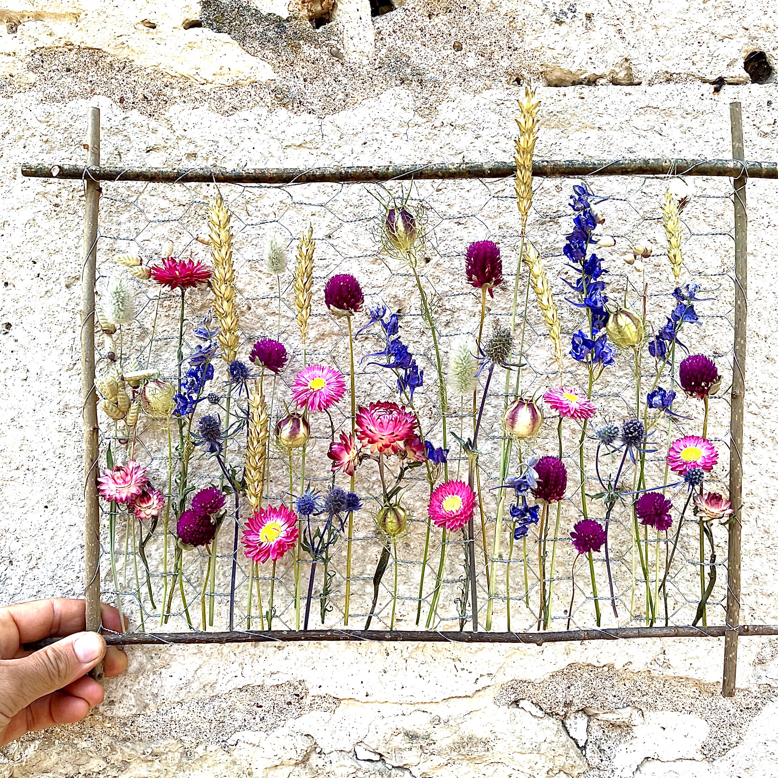Tableau en fleurs séchées (moyen)