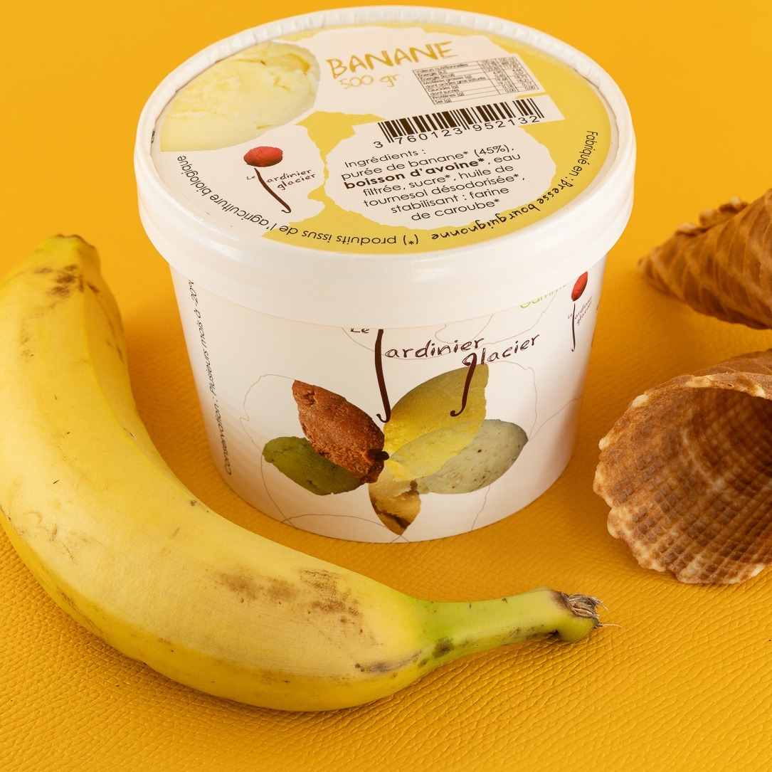 Glace Banane Boisson Avoine