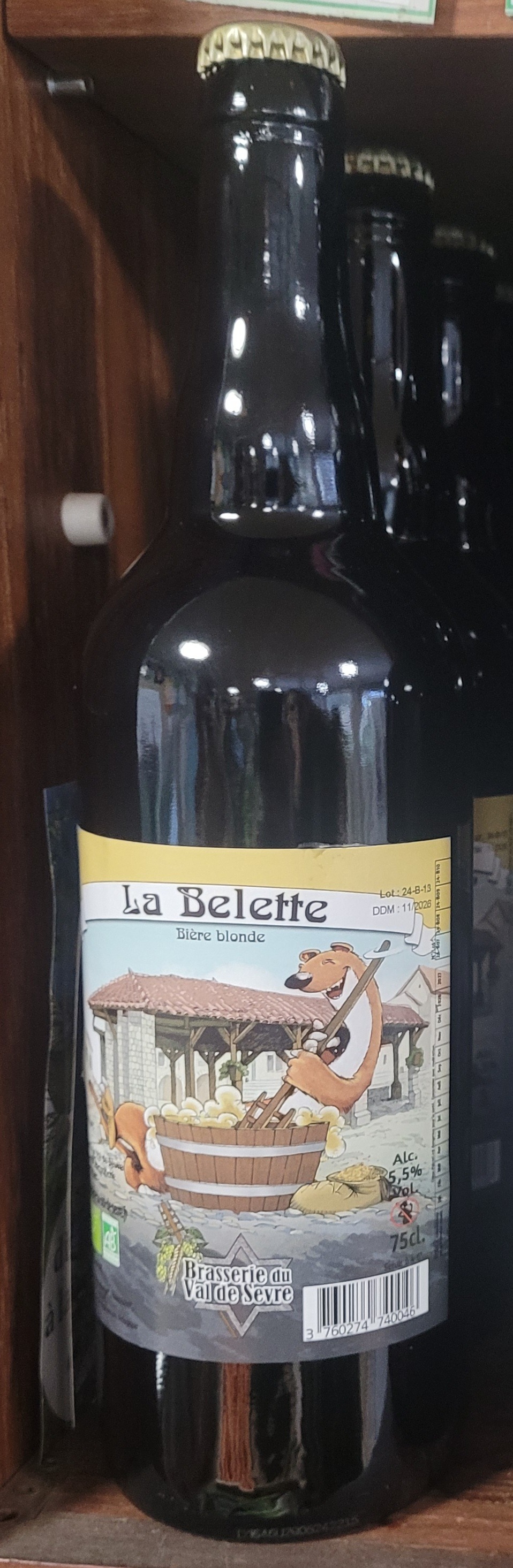 Bière La Belette Blonde  75CL