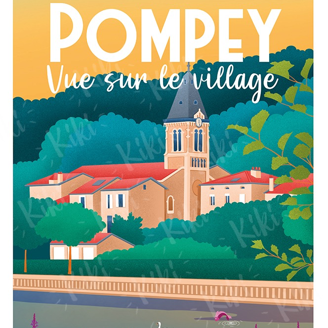 AFFICHE POMPEY "VILLAGE"