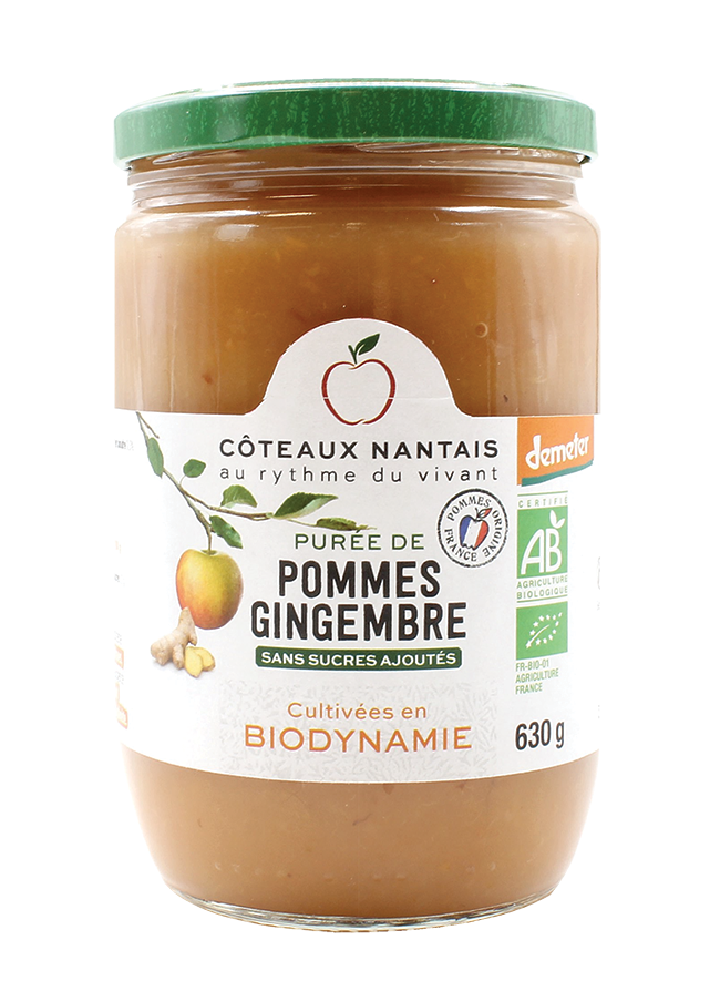 Purée de pommes gingembre - 630g