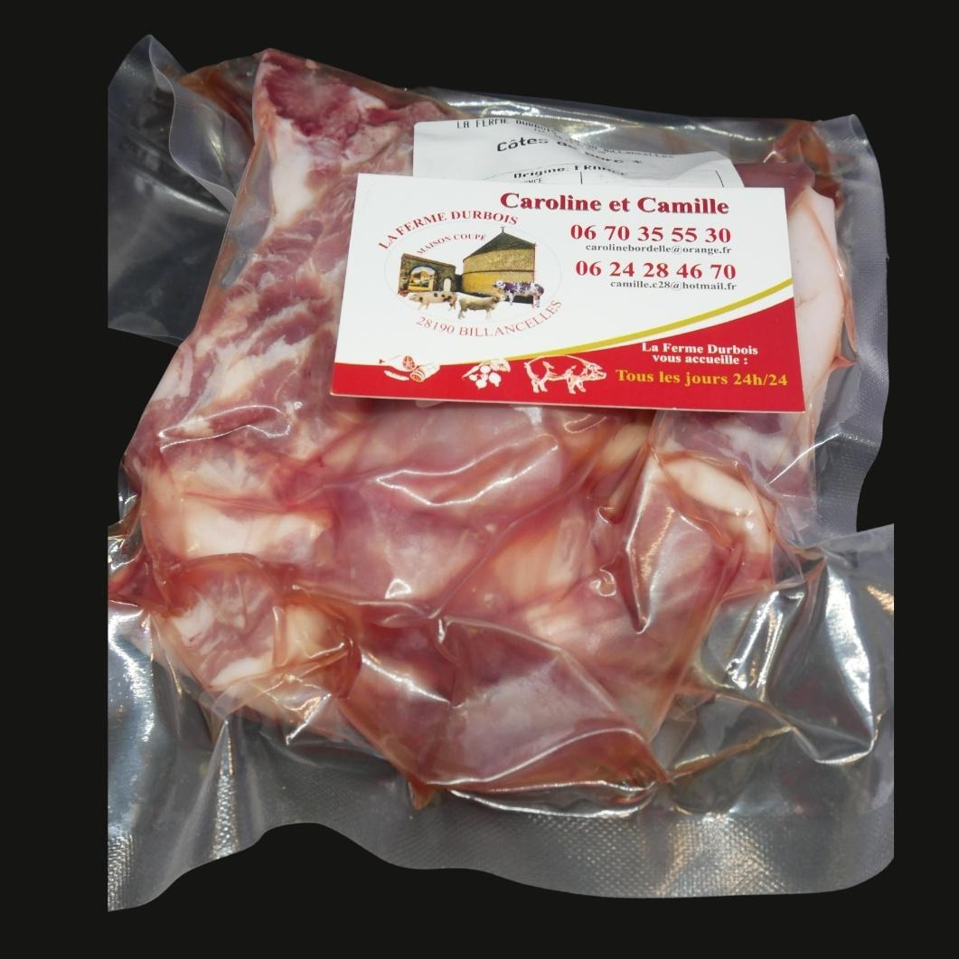 Côte de porc première x2 | ferme durbois - 0,4kg