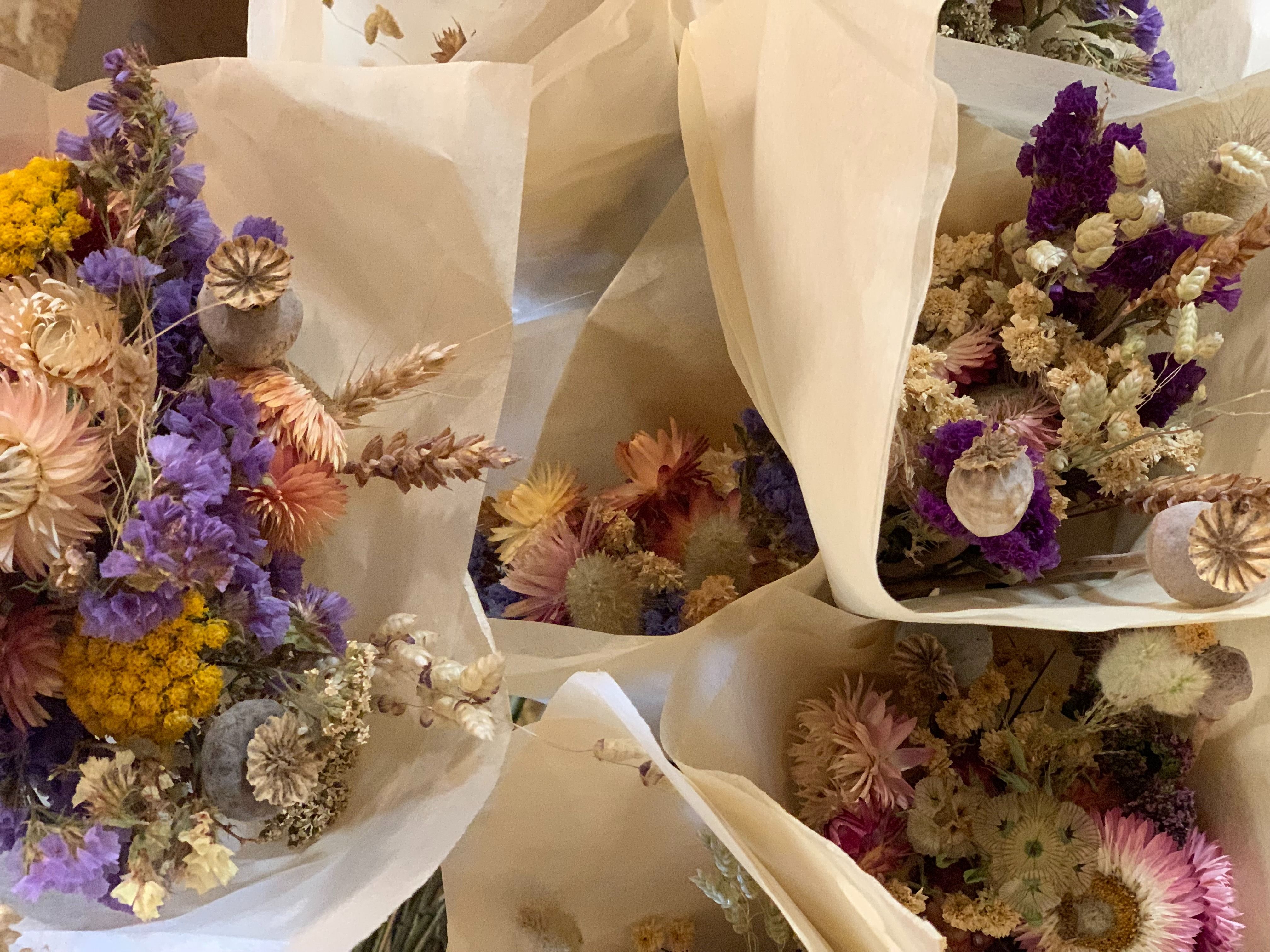 Bouquet de fleurs séchées