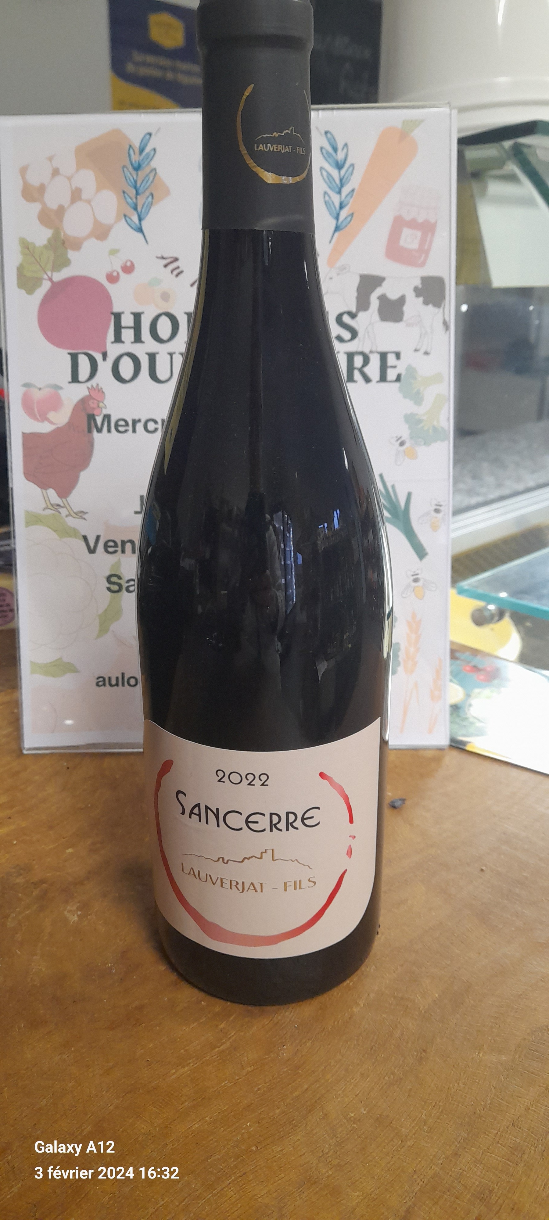 Vin Sancerre Rouge 75cl Lauvergeat
