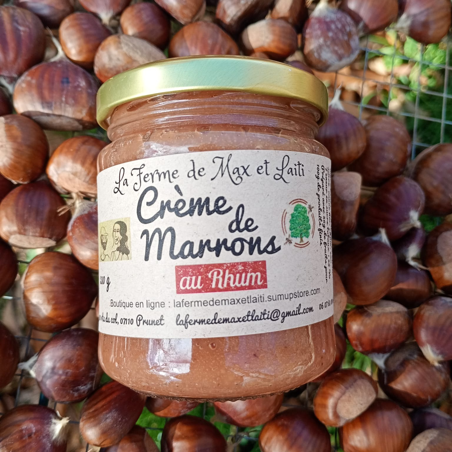 crème de marrons au rhum - 240g