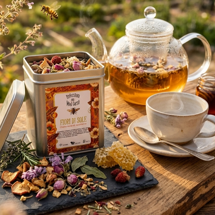 Infusion au miel " Fiori di sole" - 100g