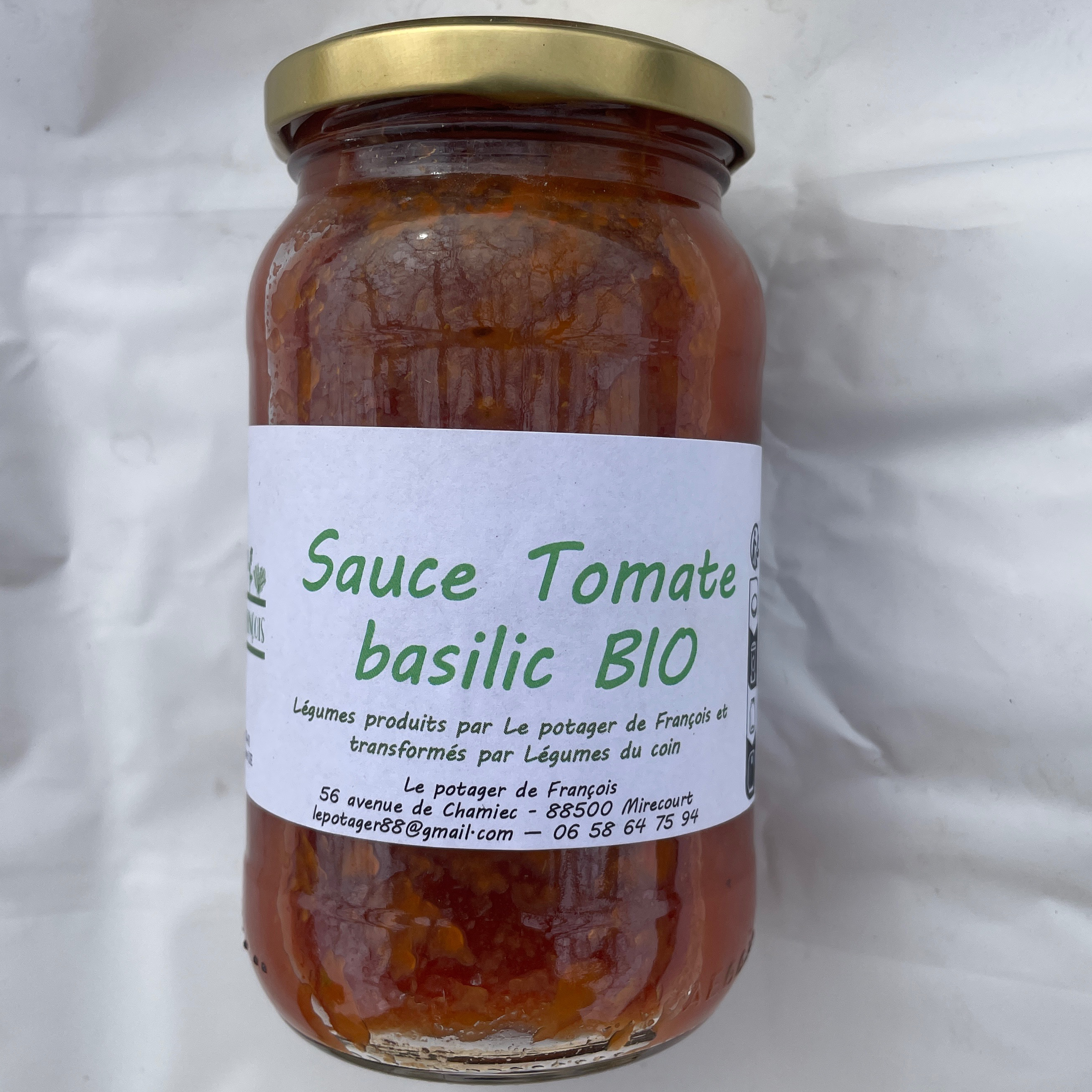 Sauce tomate basilic du Potager  - LOT de 3