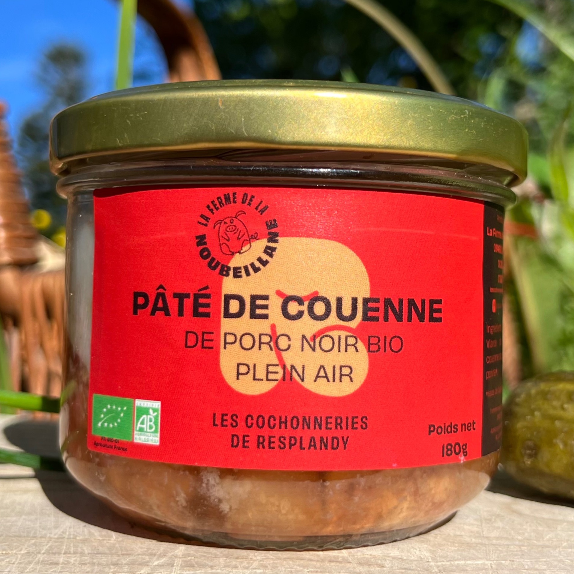 Pâté de Couenne de Porc Noir BIO - 180g