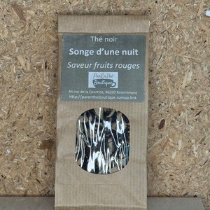 Thé Noir Songe d'une nuit - saveur fruits rouges - 50g