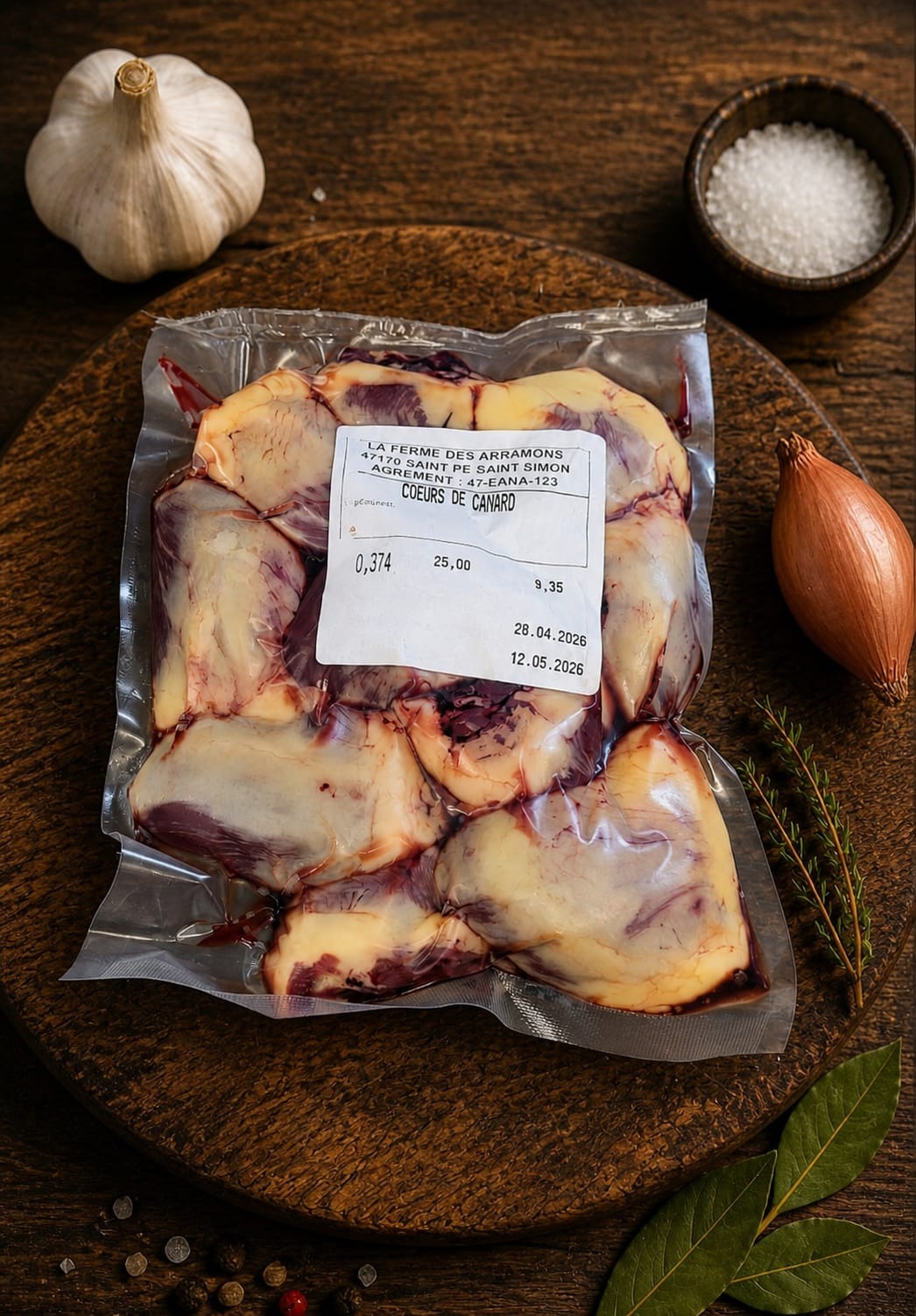 COEURS DE CANARD DE BARBARIE - 350g