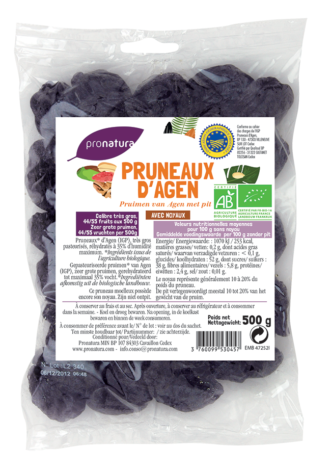 Pruneaux entiers gros - 500g