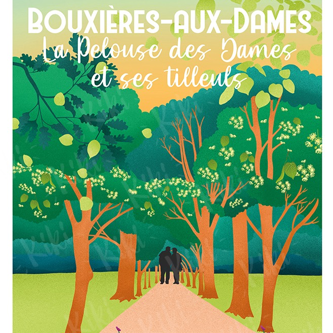 AFFICHE BOUXIÈRES "PELOUSE DES DAMES"