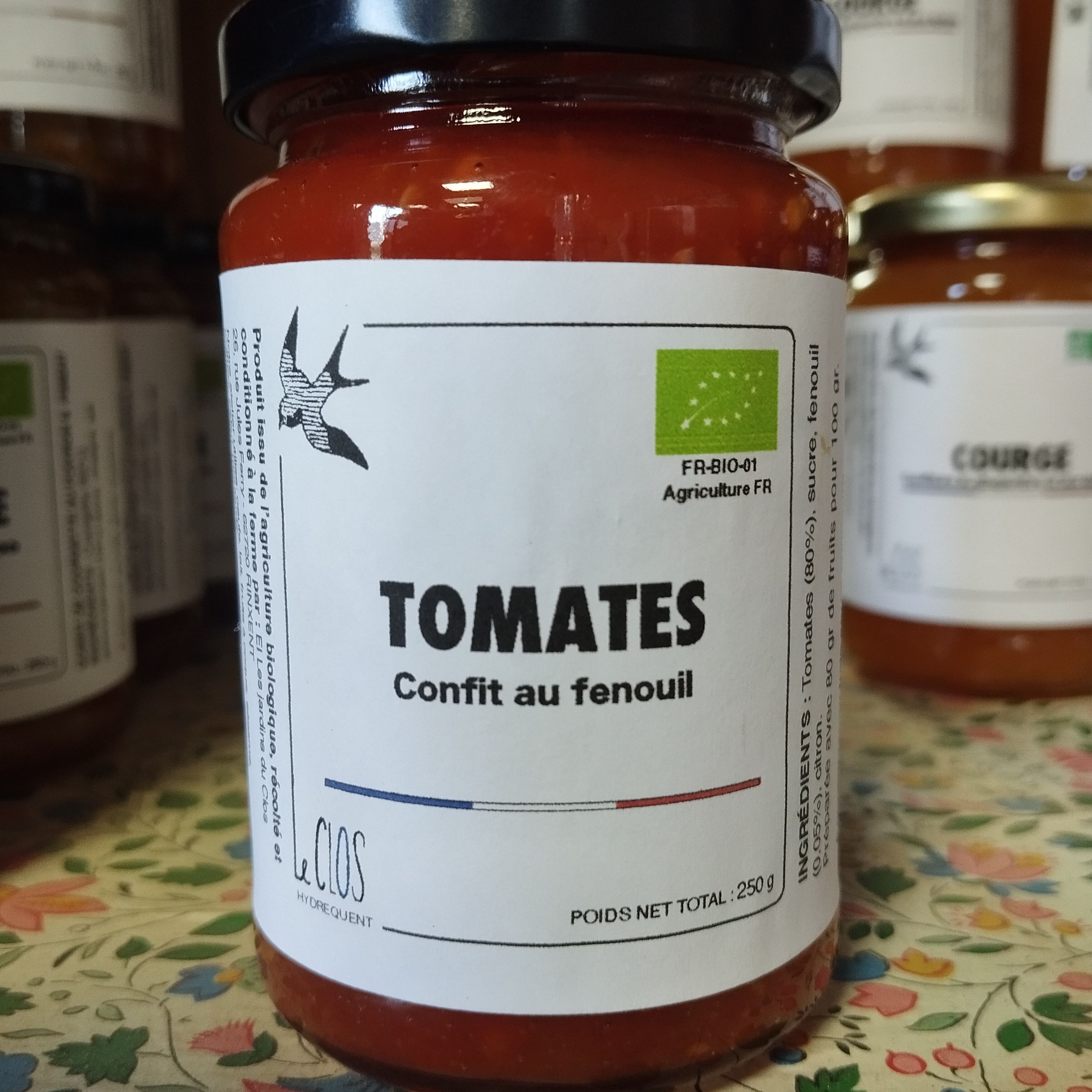 Confit de tomates au fenouil