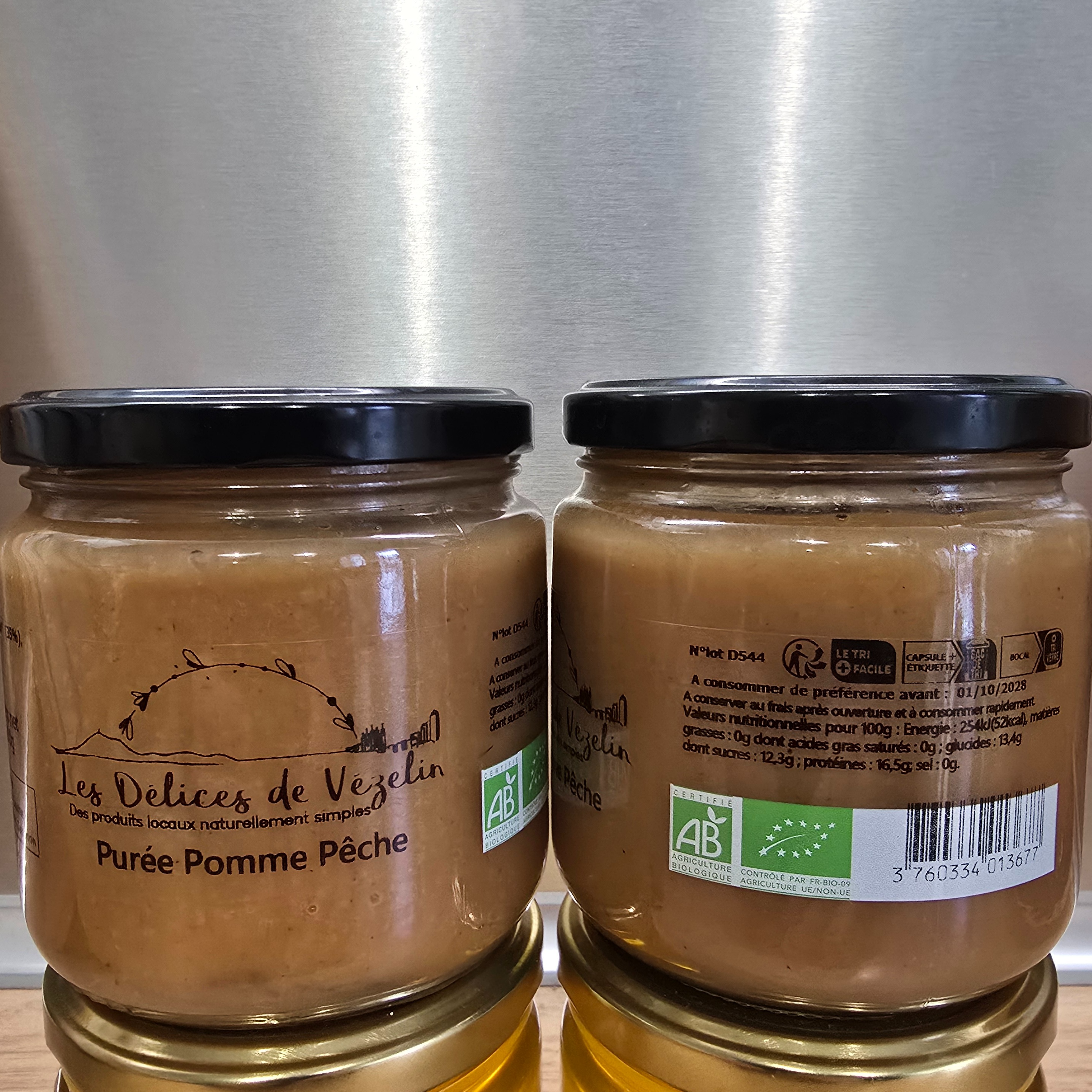 Compotes Pommes-Pêches - 400g