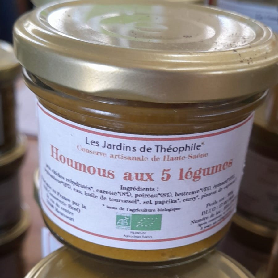 Houmous Aux 5 Légumes Bio 100gr