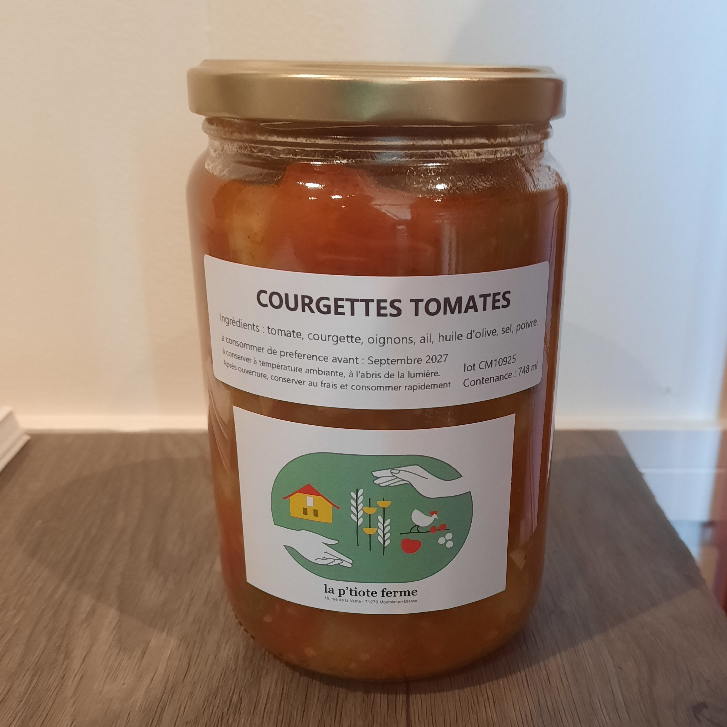 Courgettes tomates - 748ml
