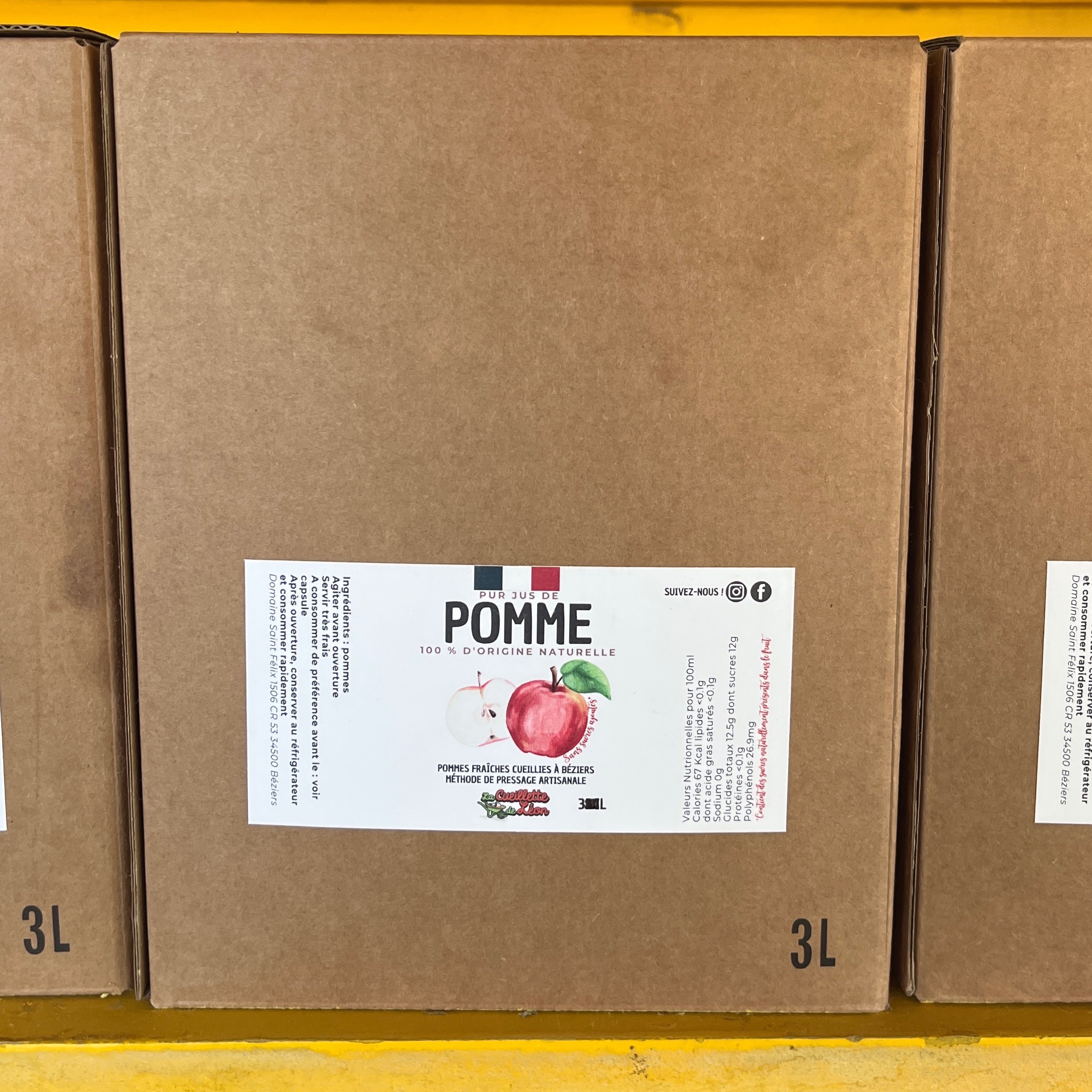 Jus de pommes 3L