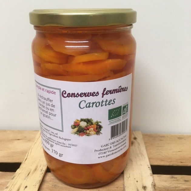 Carotte au naturel - 370g