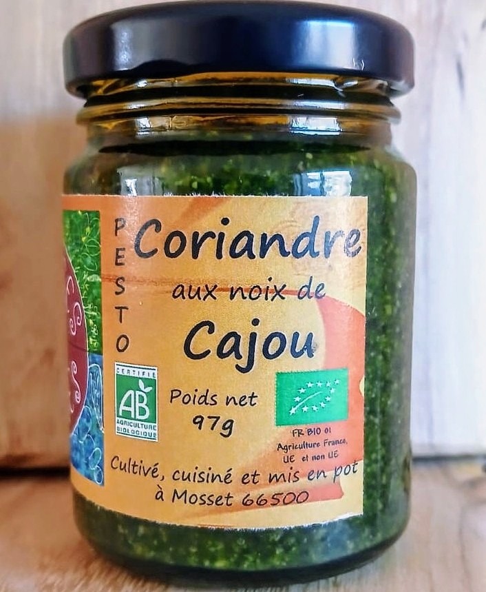 Pesto Coriandre Cajou - 97g