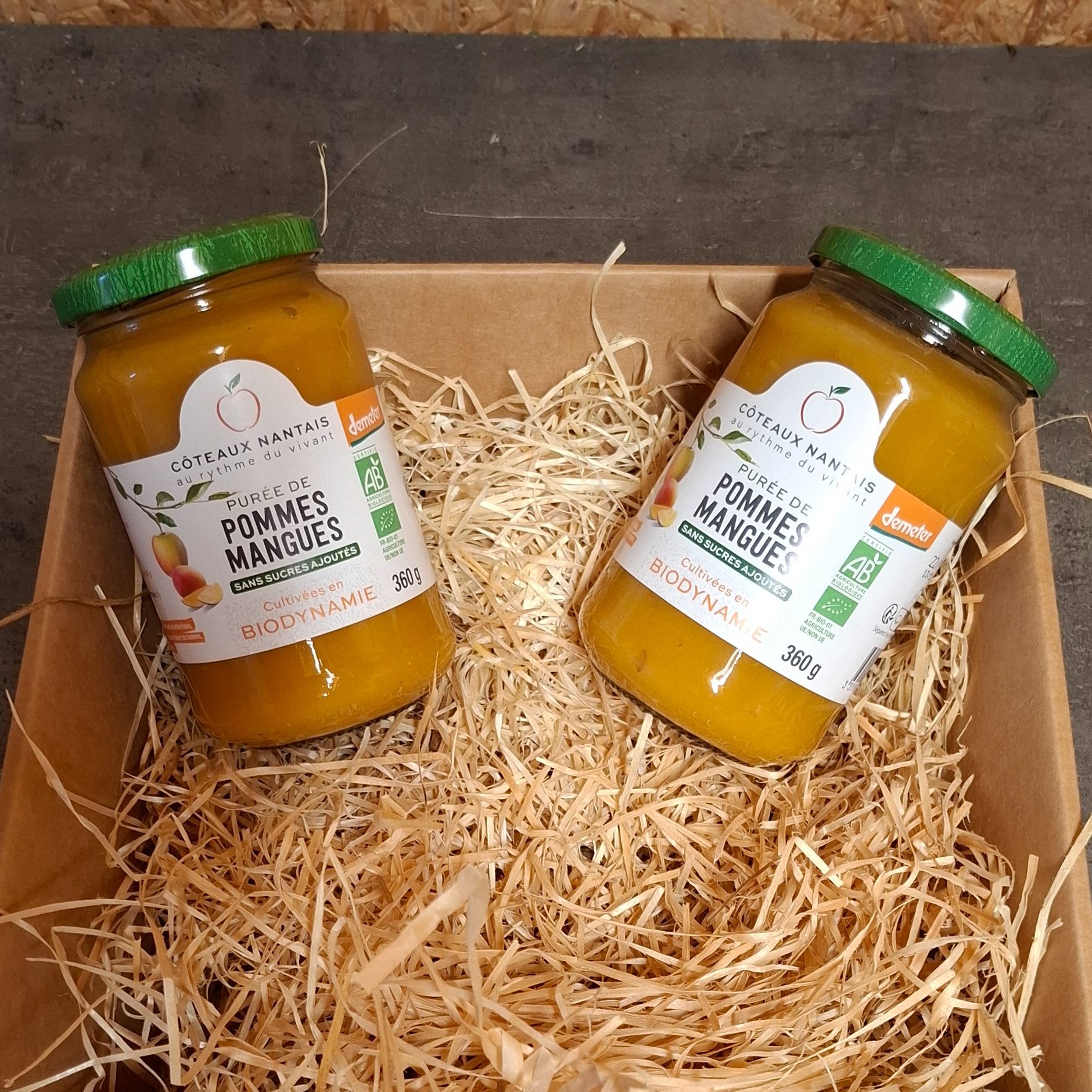 Purée de pommes / mangues - 360g