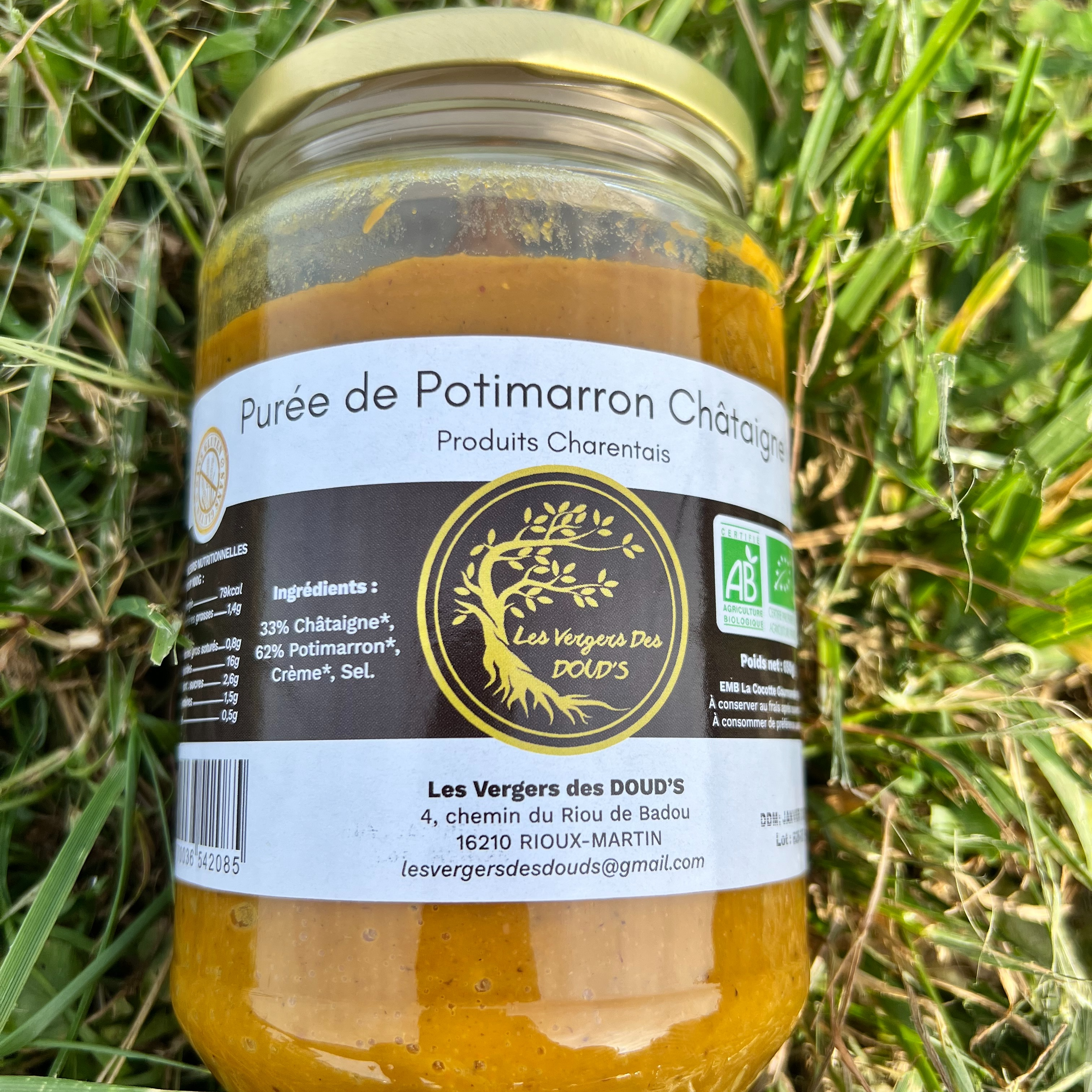 Purée Potimarron Châtaignes, 650g