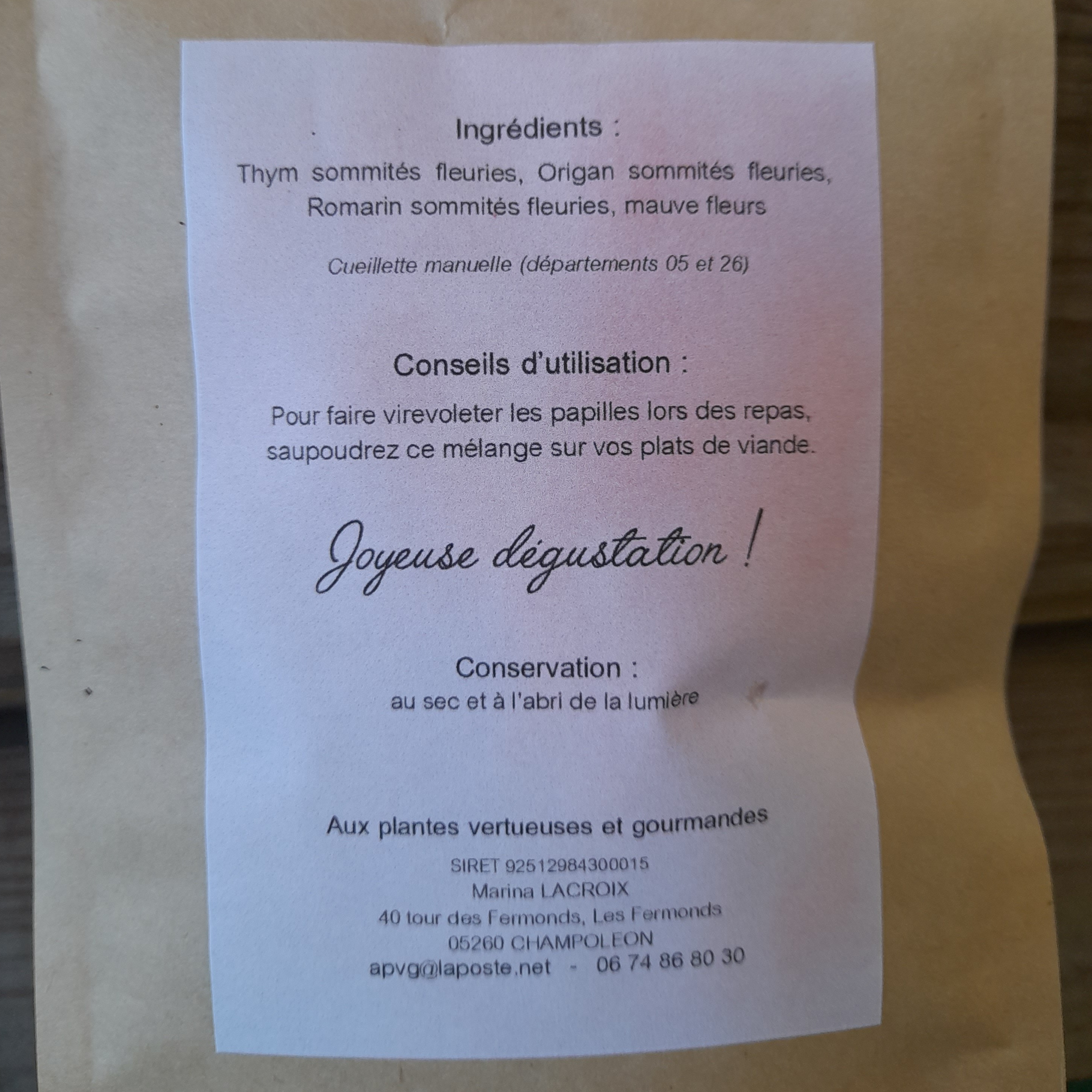 MELANGE AROMATIQUE - COTE TERRE