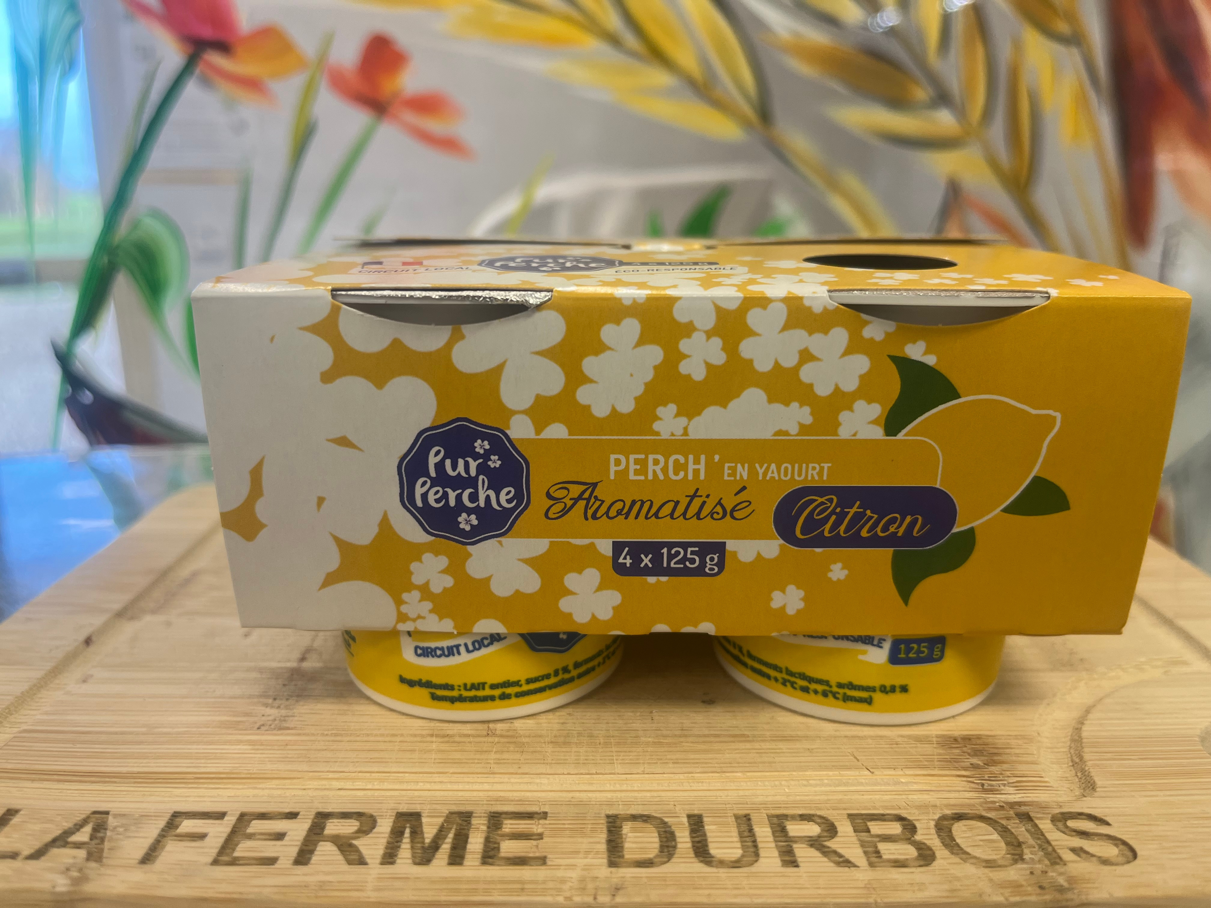 Yaourt aromatises au citron du perche