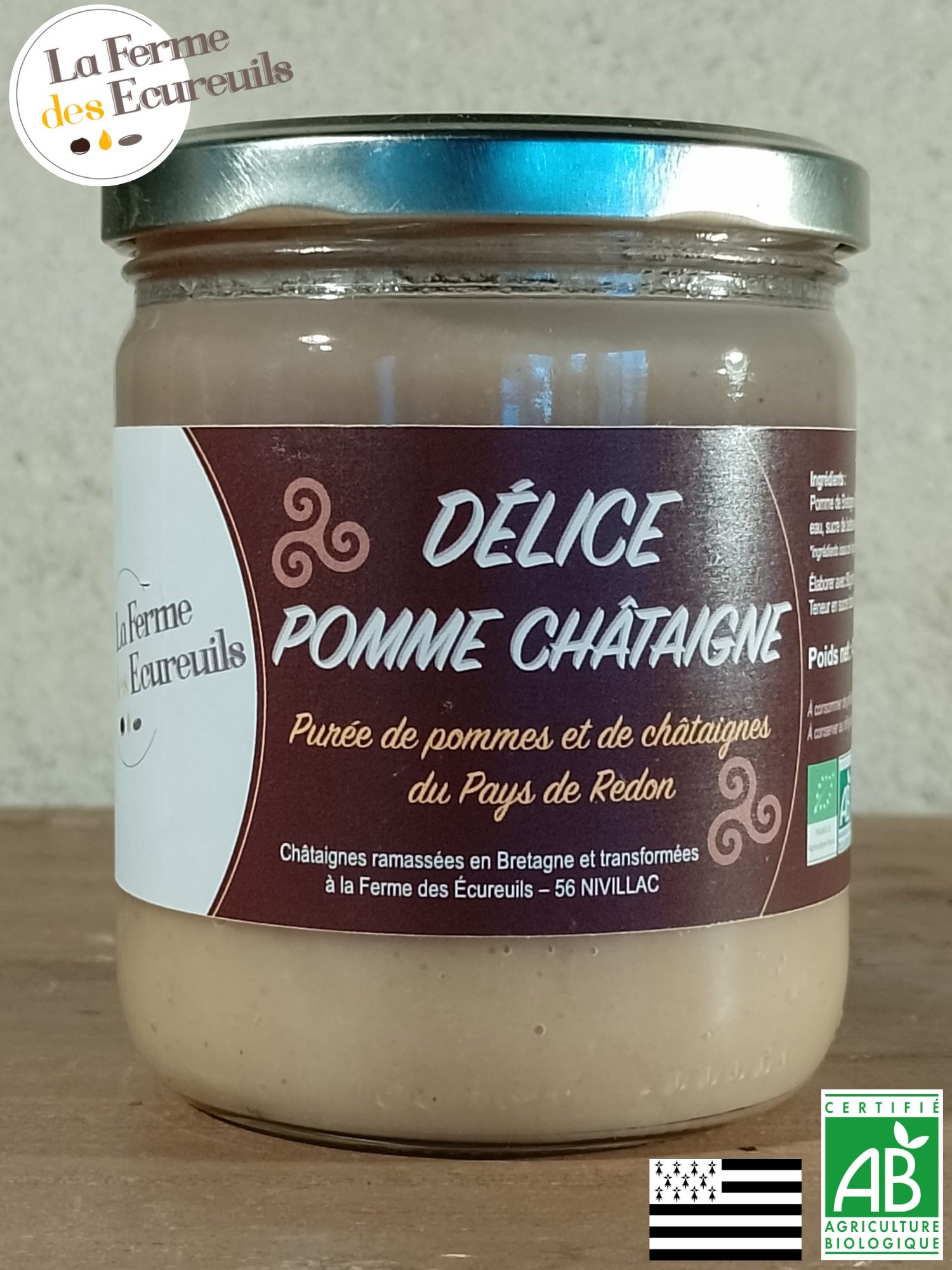 Délice Pomme-Châtaigne, pot de 400g