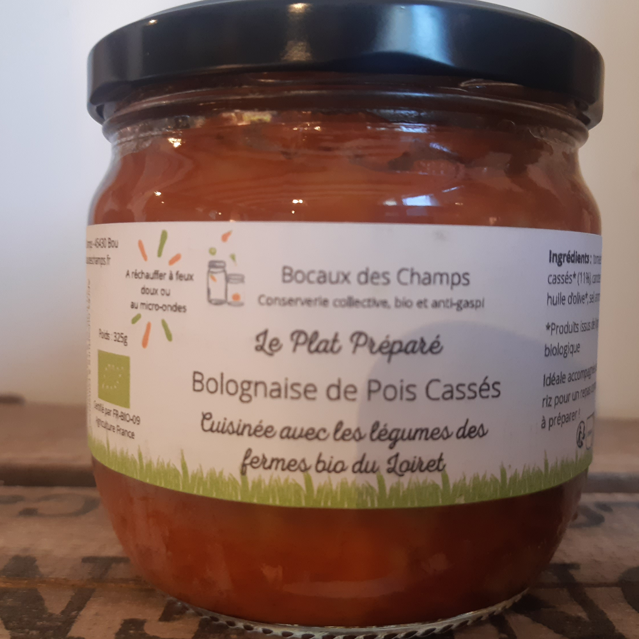 BOLOGNAISE DE POIS CASSÉS