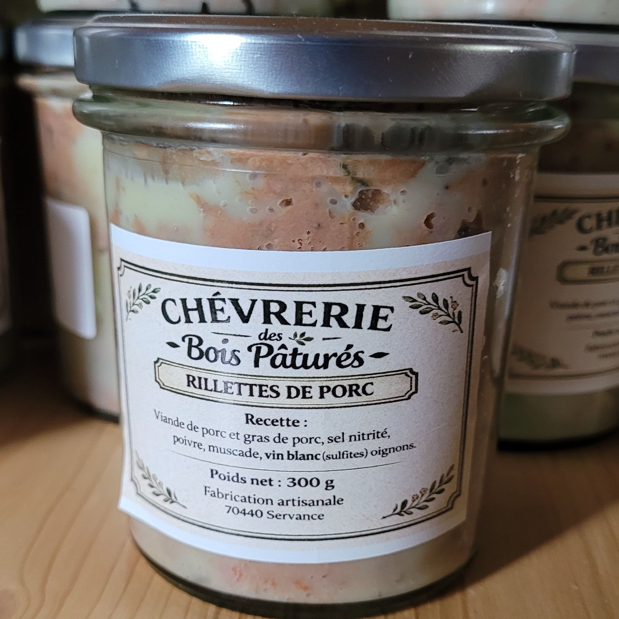 Rilettes Pur Porc bocal 300g