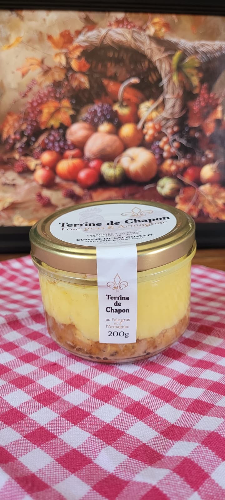 TERRINE DE CHAPON FOIE GRAS & ARMAGNAC - 200g