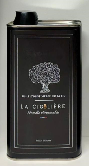 Huile d'Olive Bio - La Cigalière - 1litre - 1l