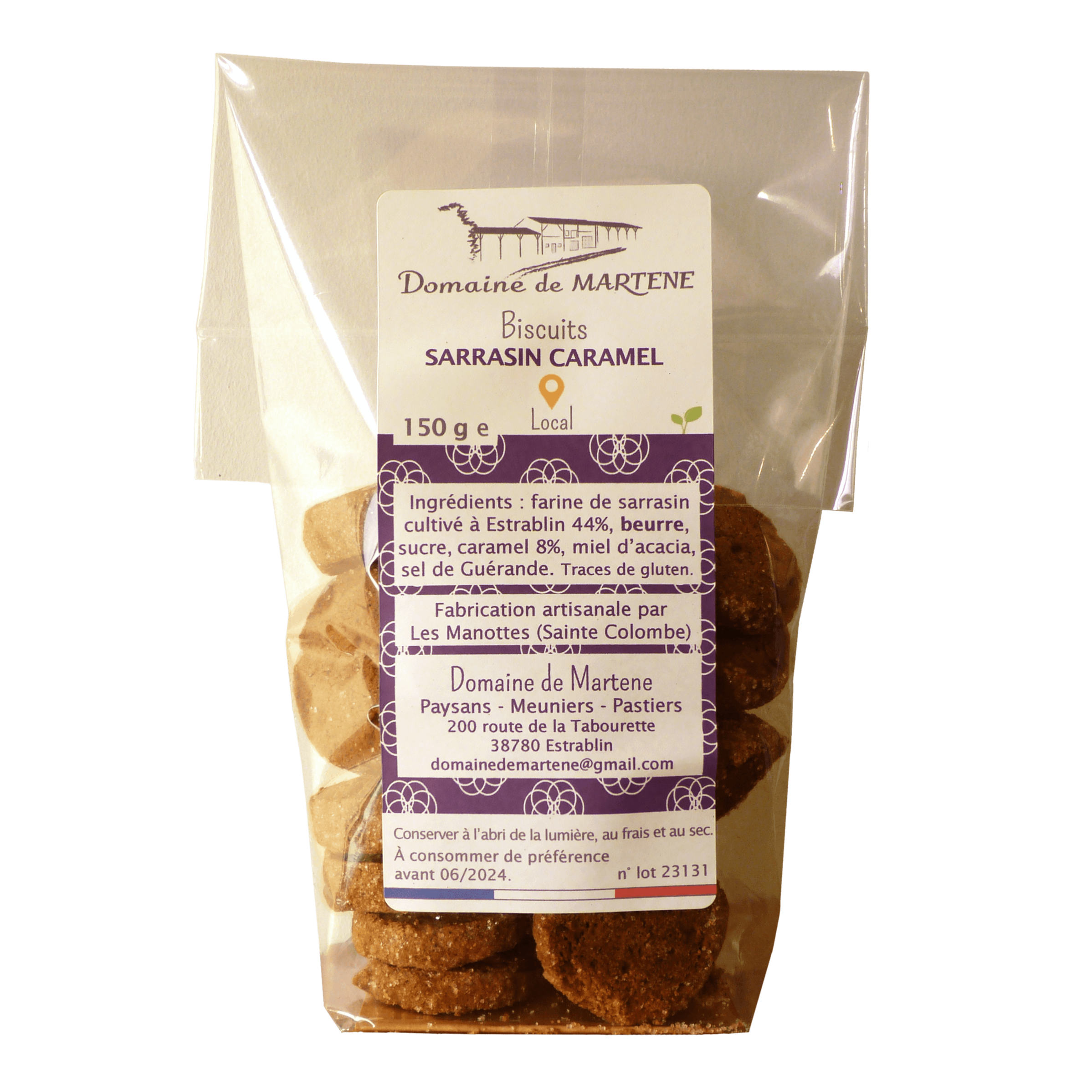 Biscuits sarrasin caramel - 150g
