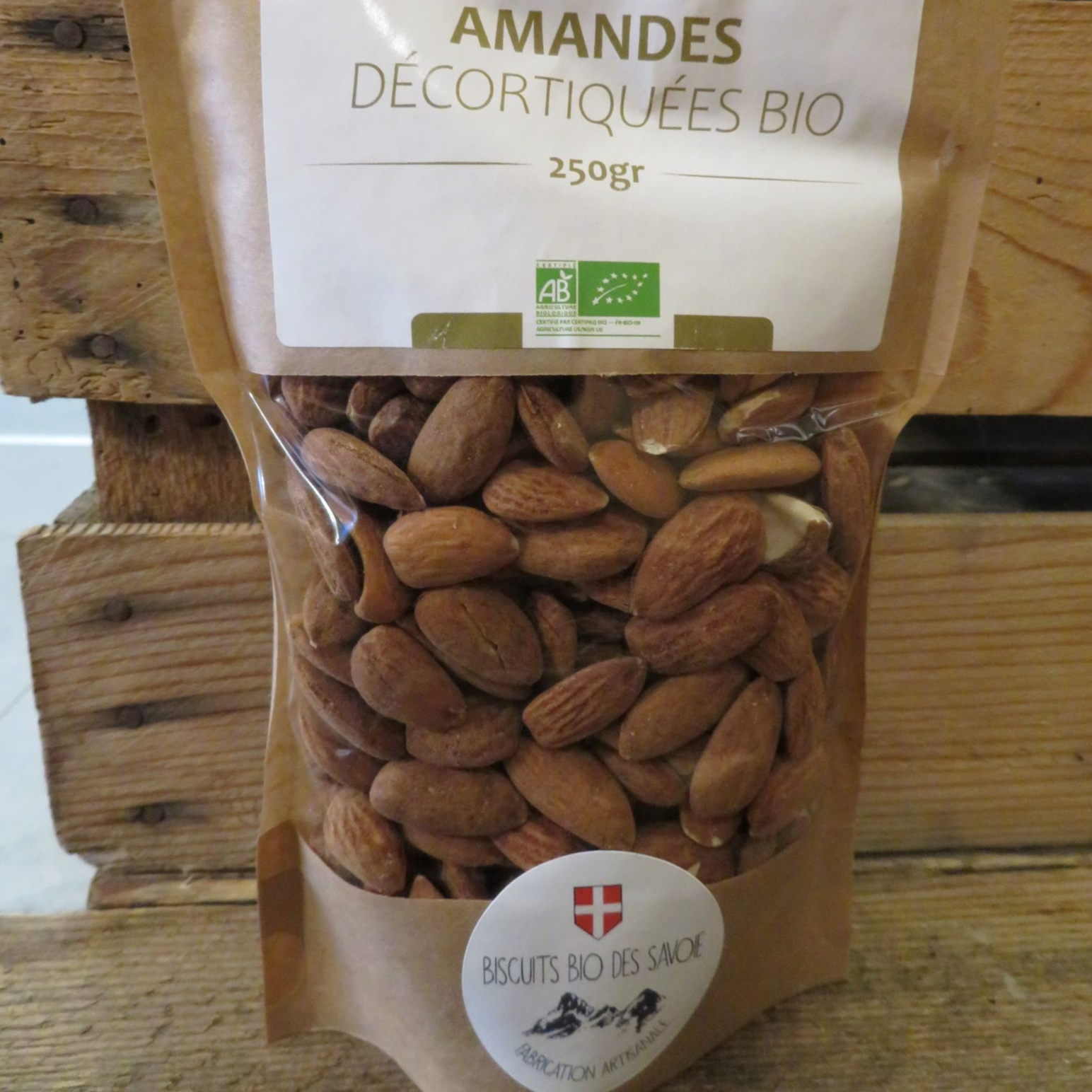 Amandes décortiquées bio 250g
