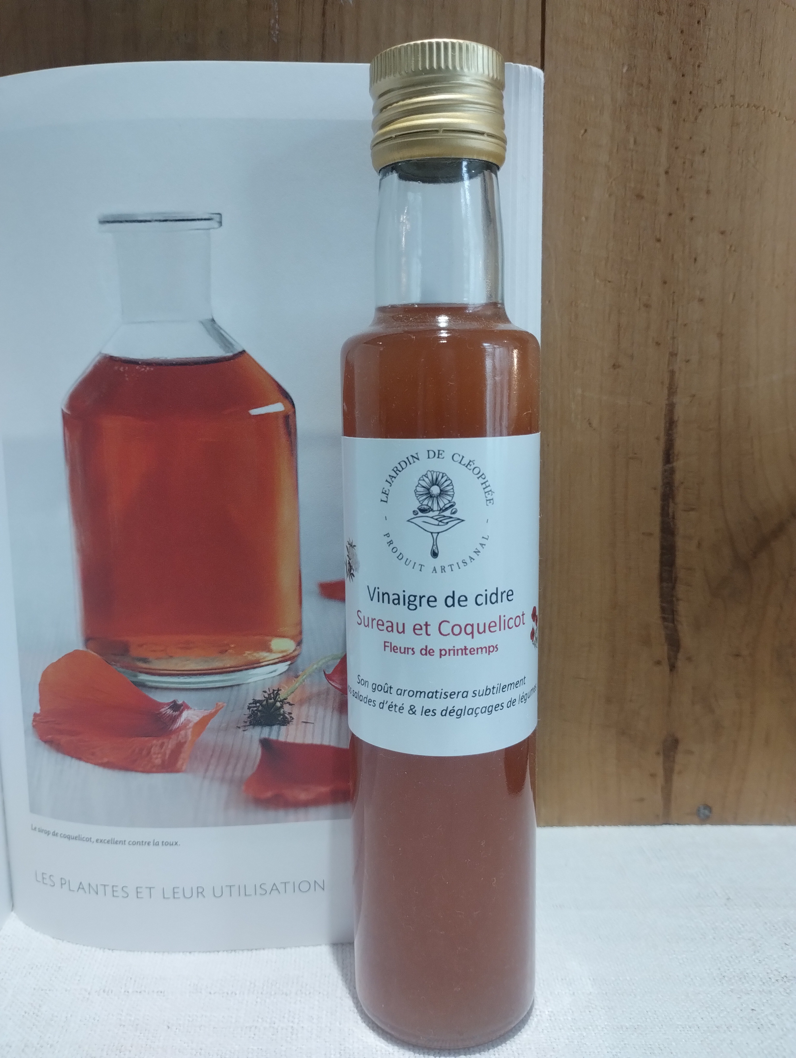 Vinaigre de cidre Sureau et Coquelicot - 250ml