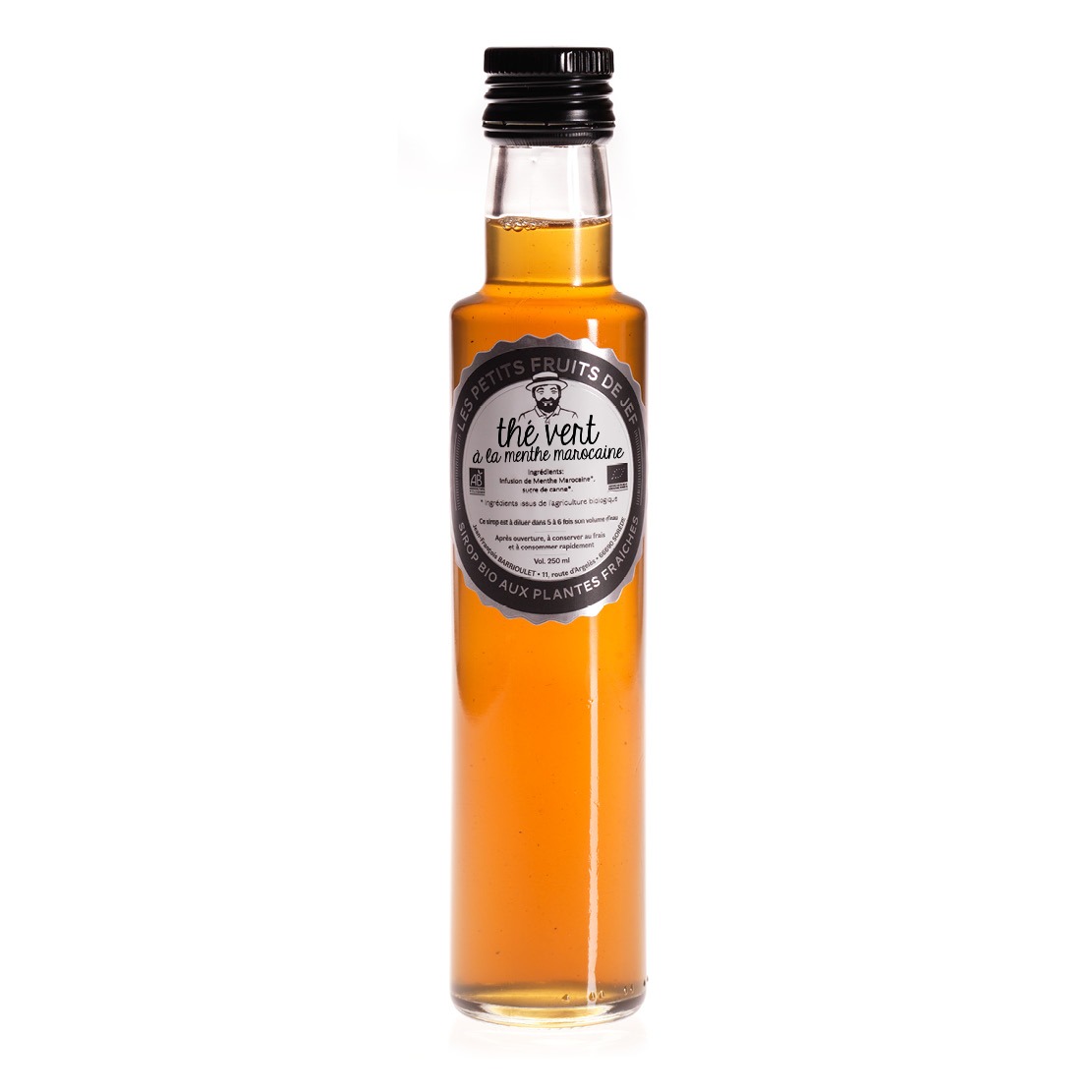 Sirop Bio aux Plantes - 250ml - Thé vert à la Menthe Marocaine