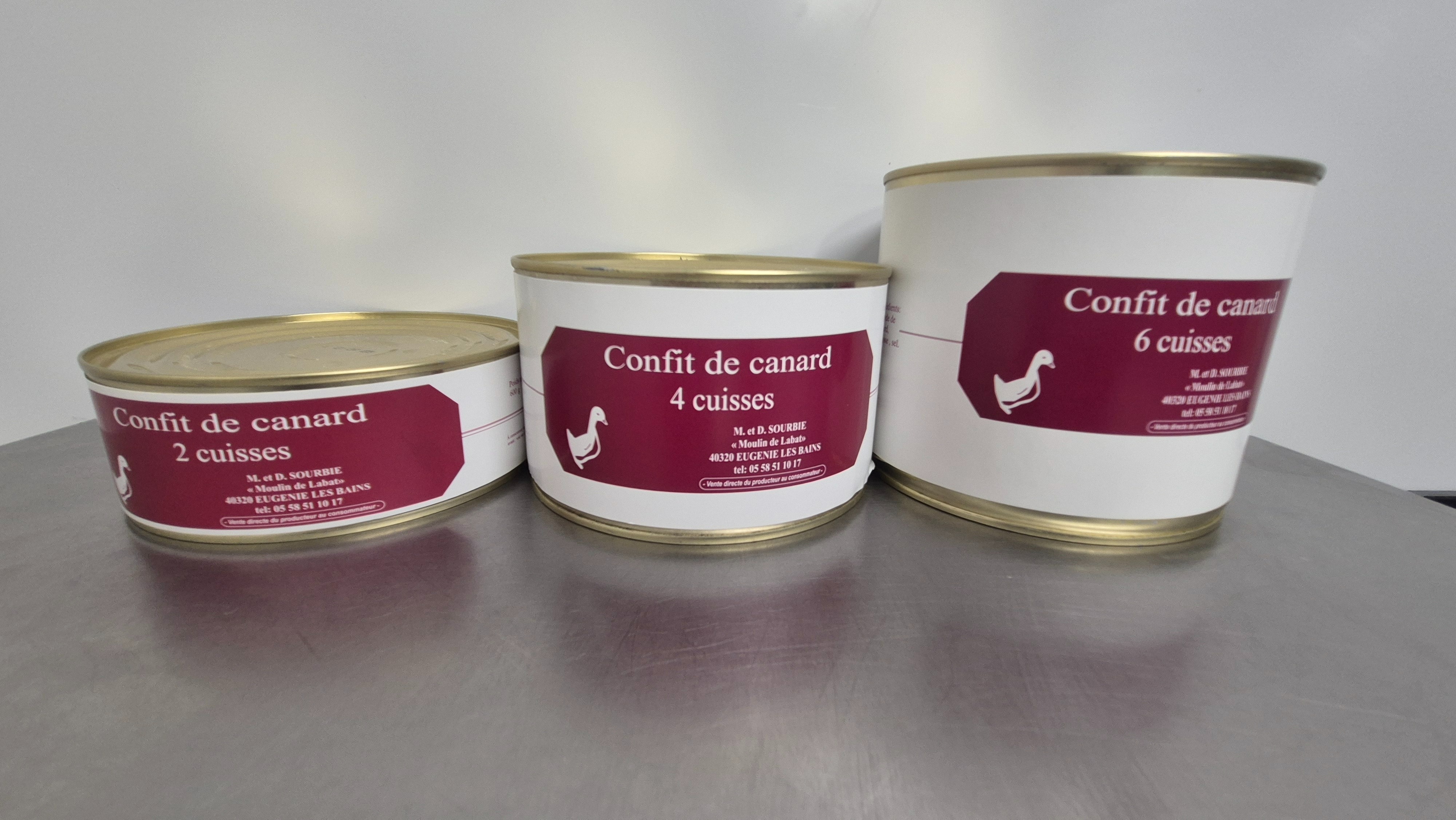 Cuisses Confit de canard en boite