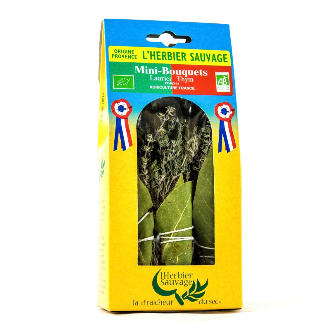 Bouquet d'aromates thym-laurier (Lot de 6 bouquets)