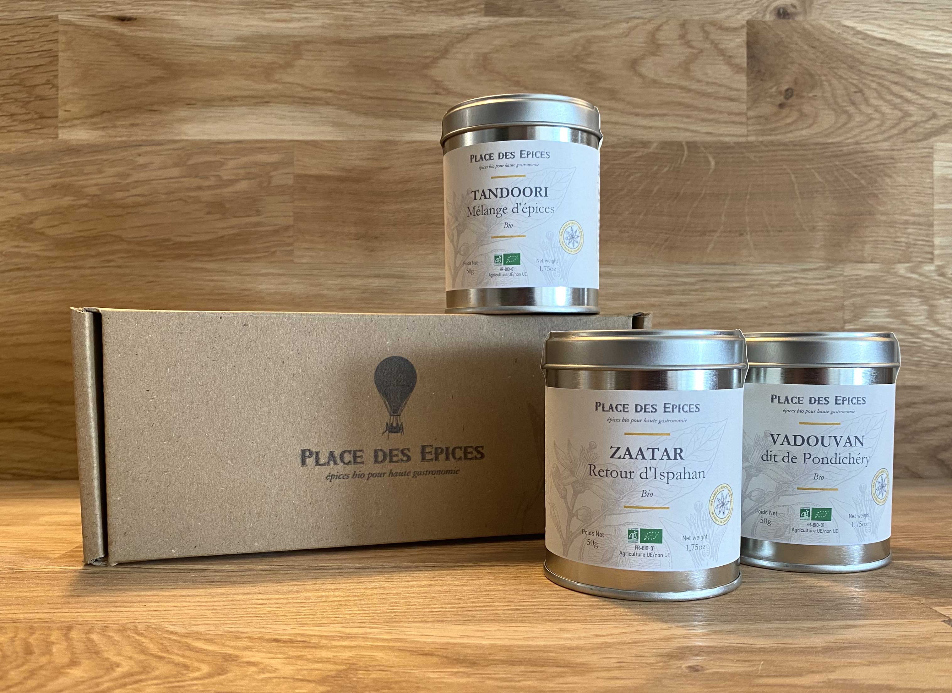 Coffret 3 Épices BIO - Prêt à offrir ou à composer