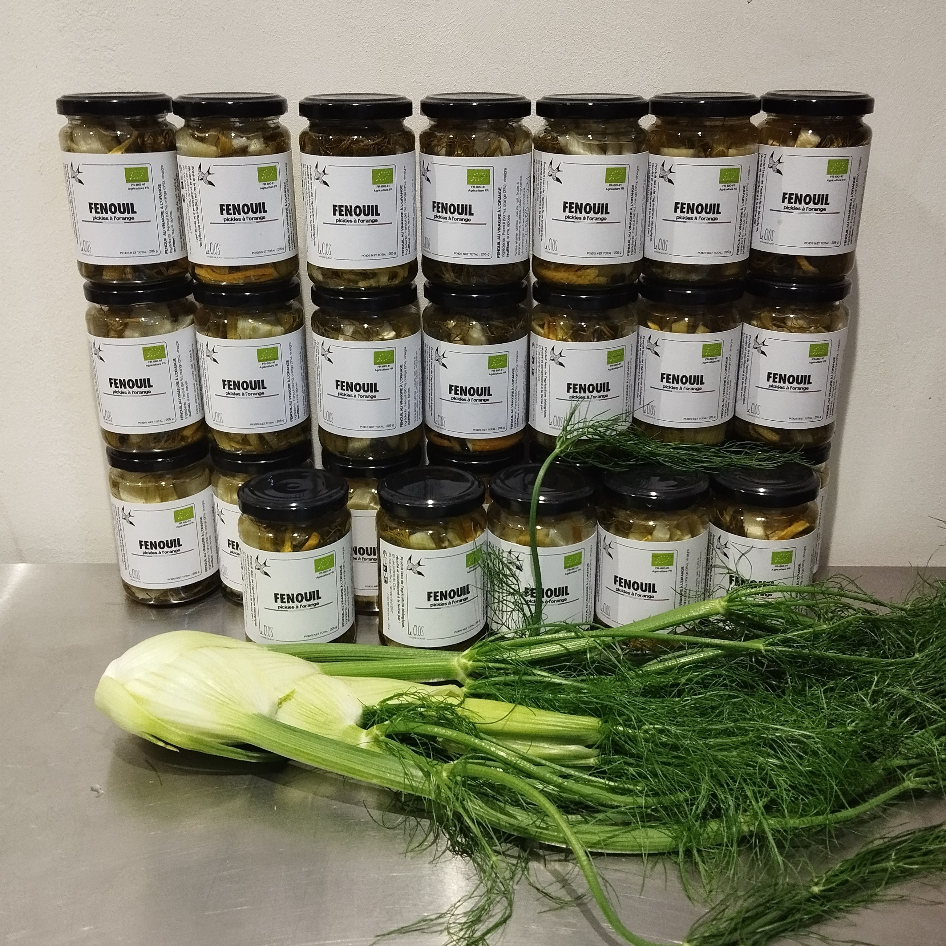 Pickles de Fenouil à l'orange - 190g