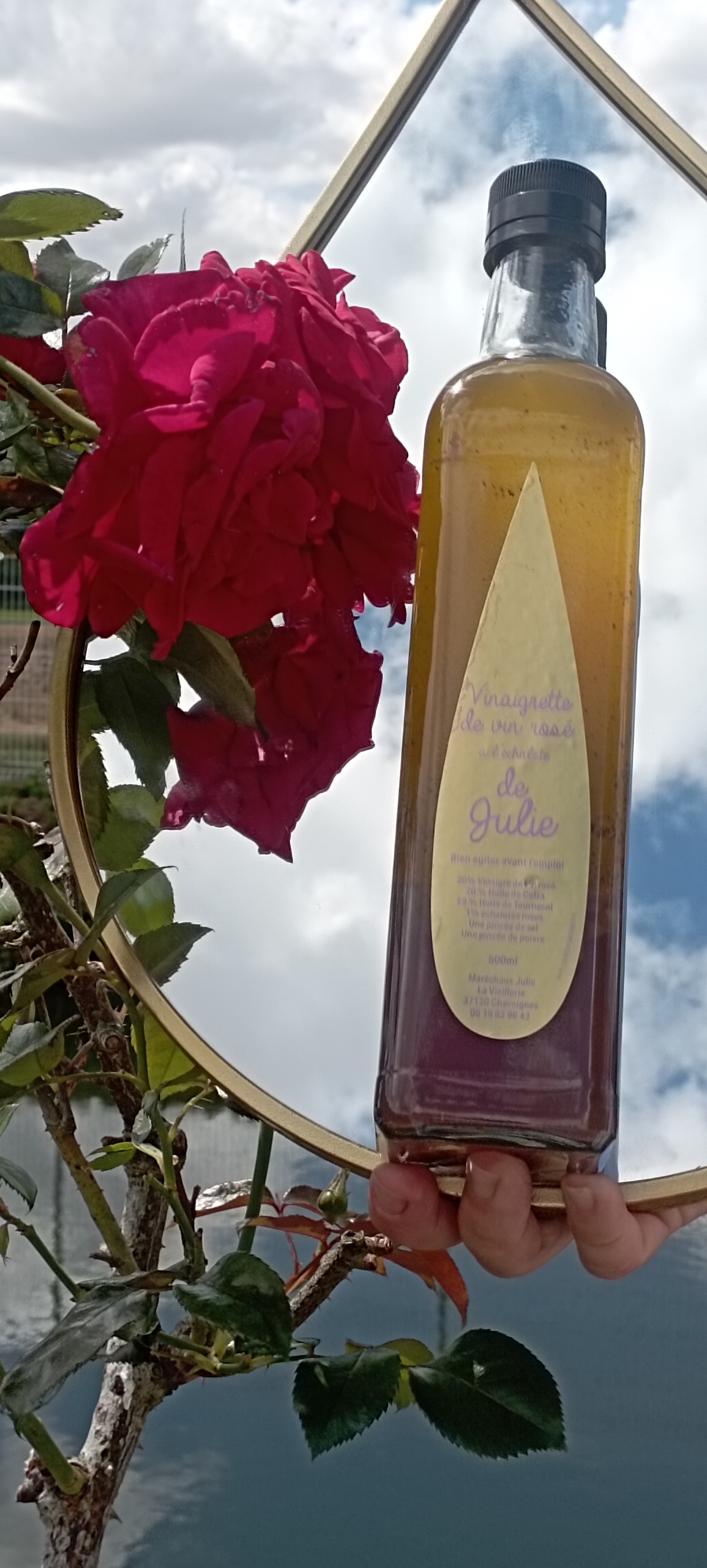 Vinaigrette de vin Rosé à l'Echalote - 50cl