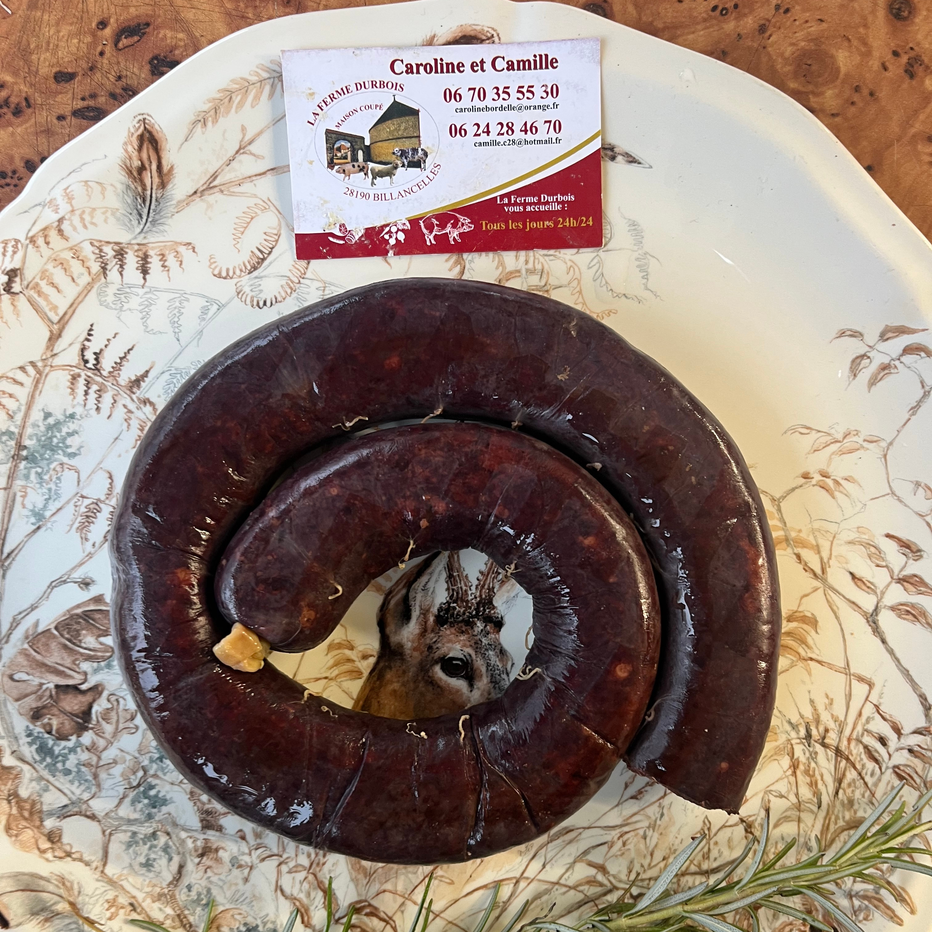 Boudin noir fermier | ferme durbois - 0,5kg