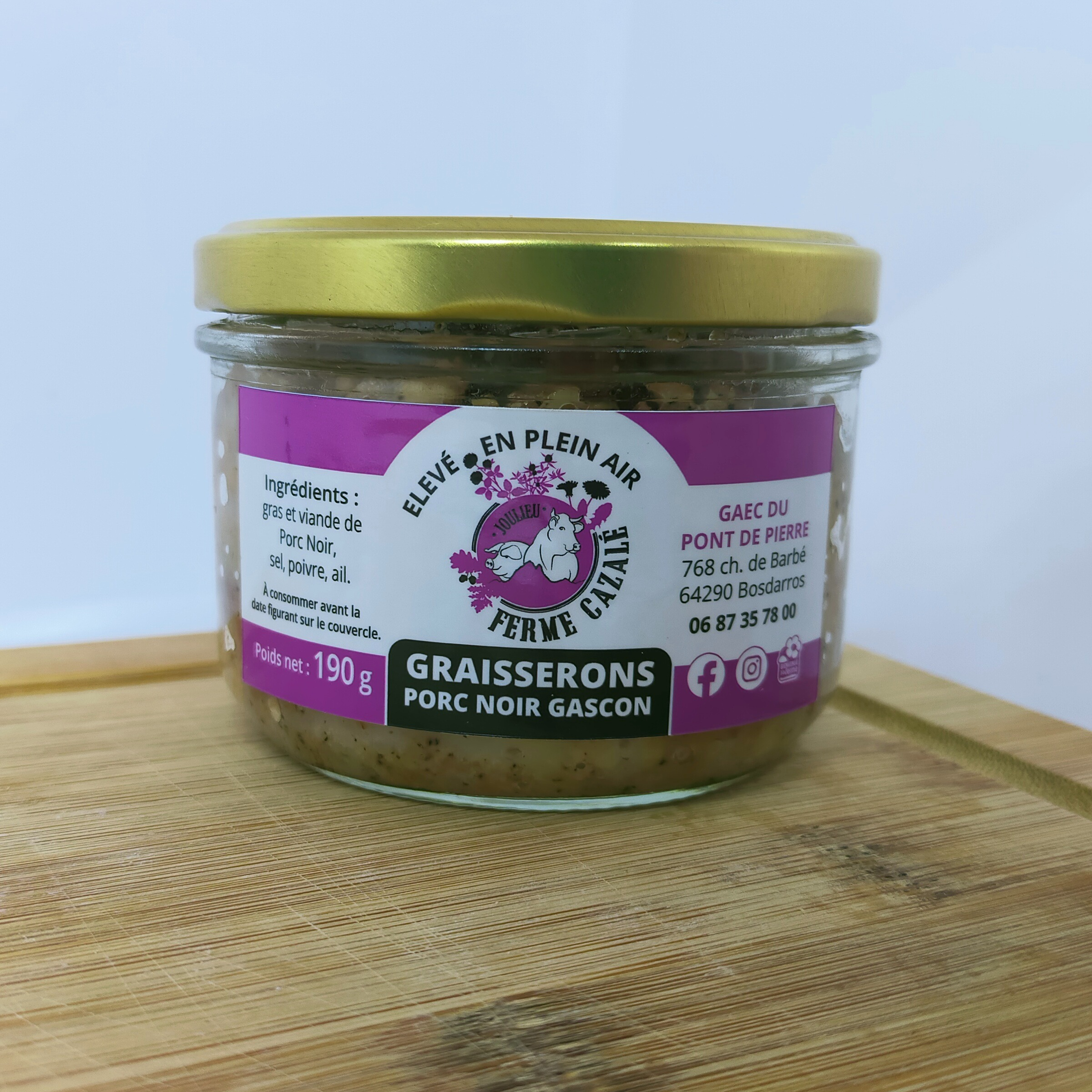 Graisserons de porc Gascon (190g)