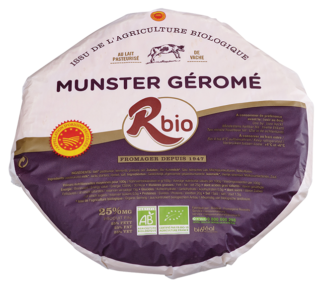 Munster Géromé AOP au lait pasteurisé - 220g