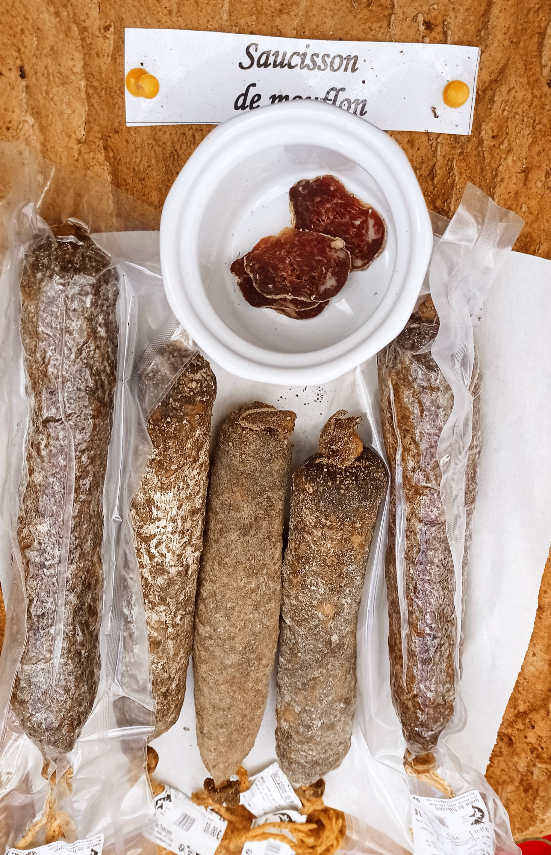 Saucisson de Mouflon - Petit  [200-240gr] - 220g