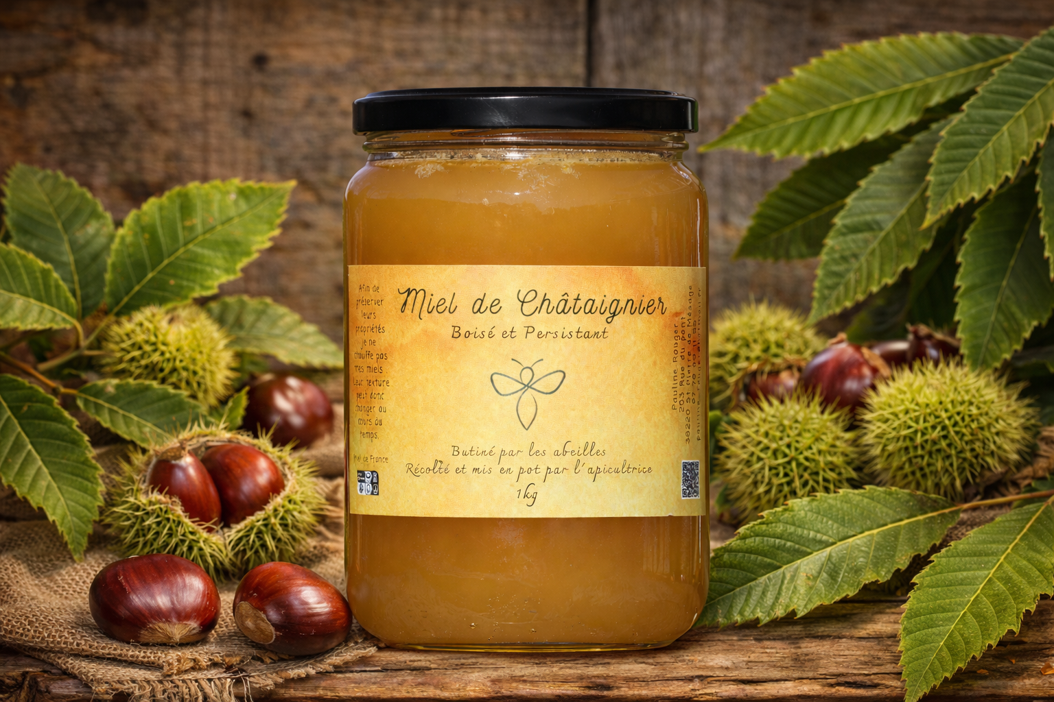 Miel de Châtaignier 1kg - 1kg