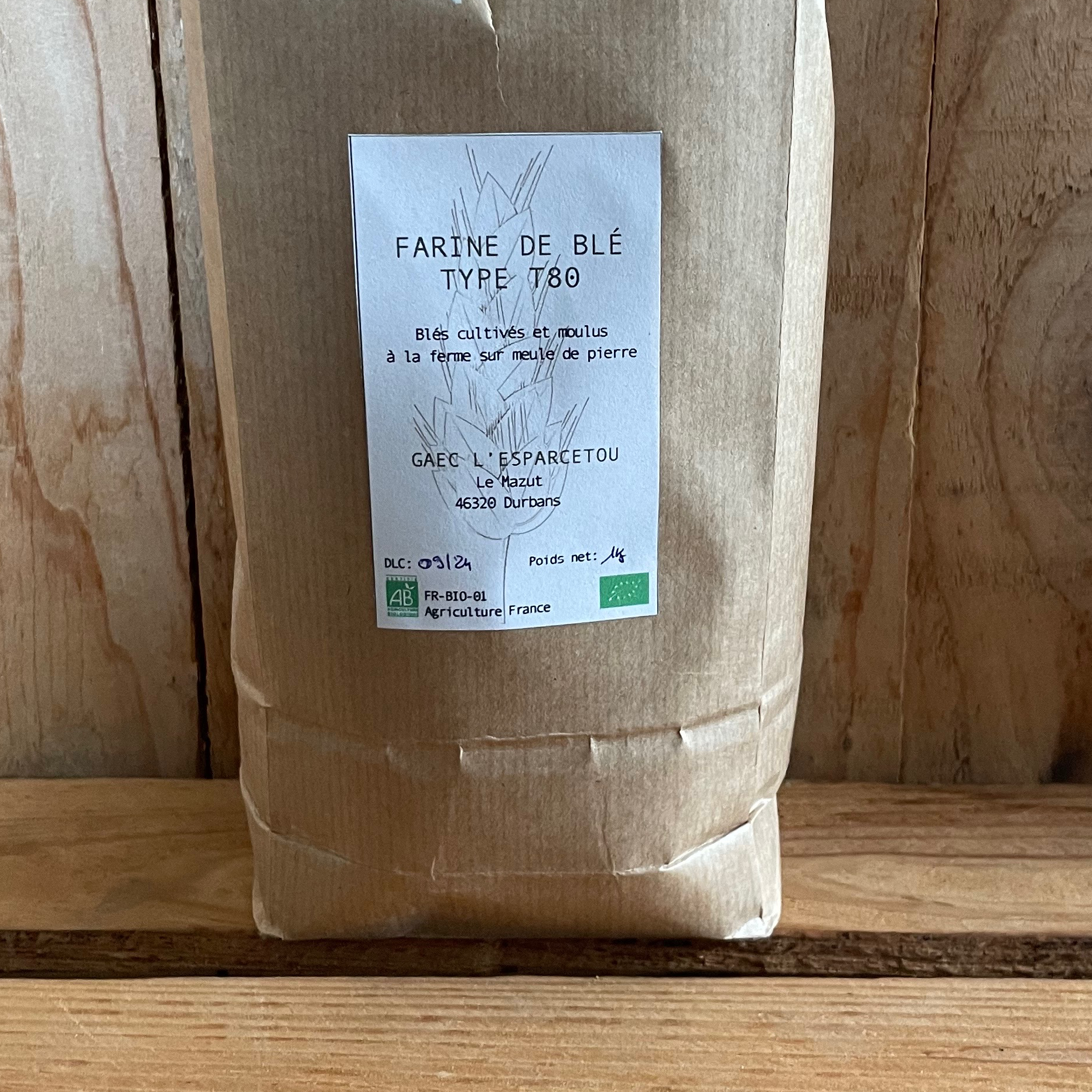 Farine T80 3kg bio