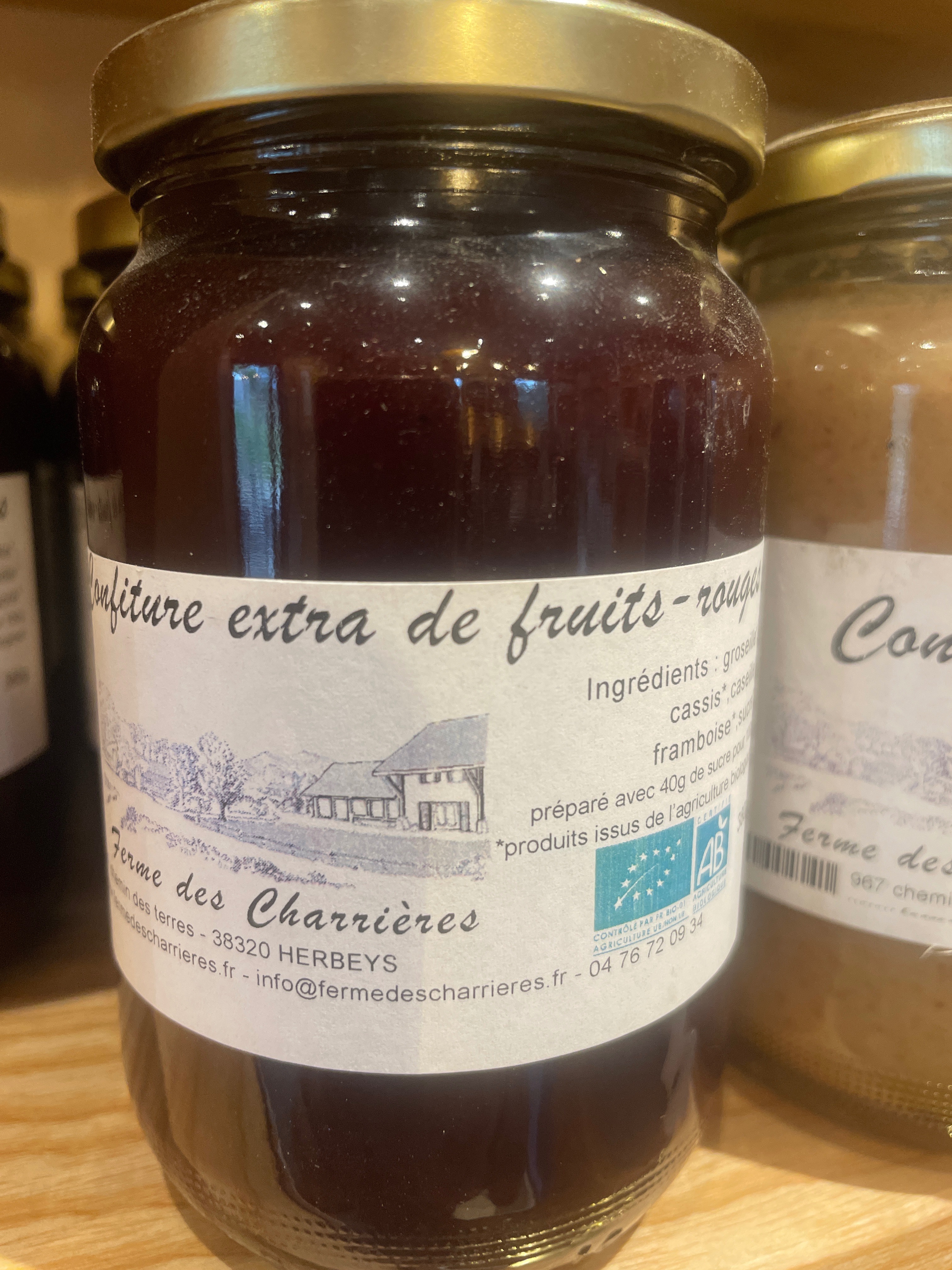 Confiture extra de fruits-rouges - 380g