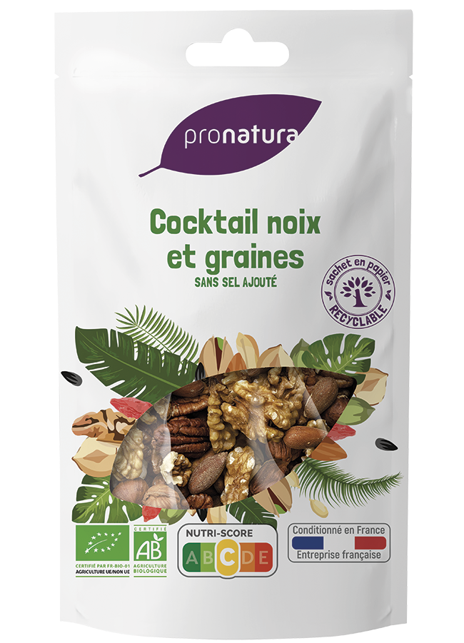 Mélange cocktail noix et graines - 250g